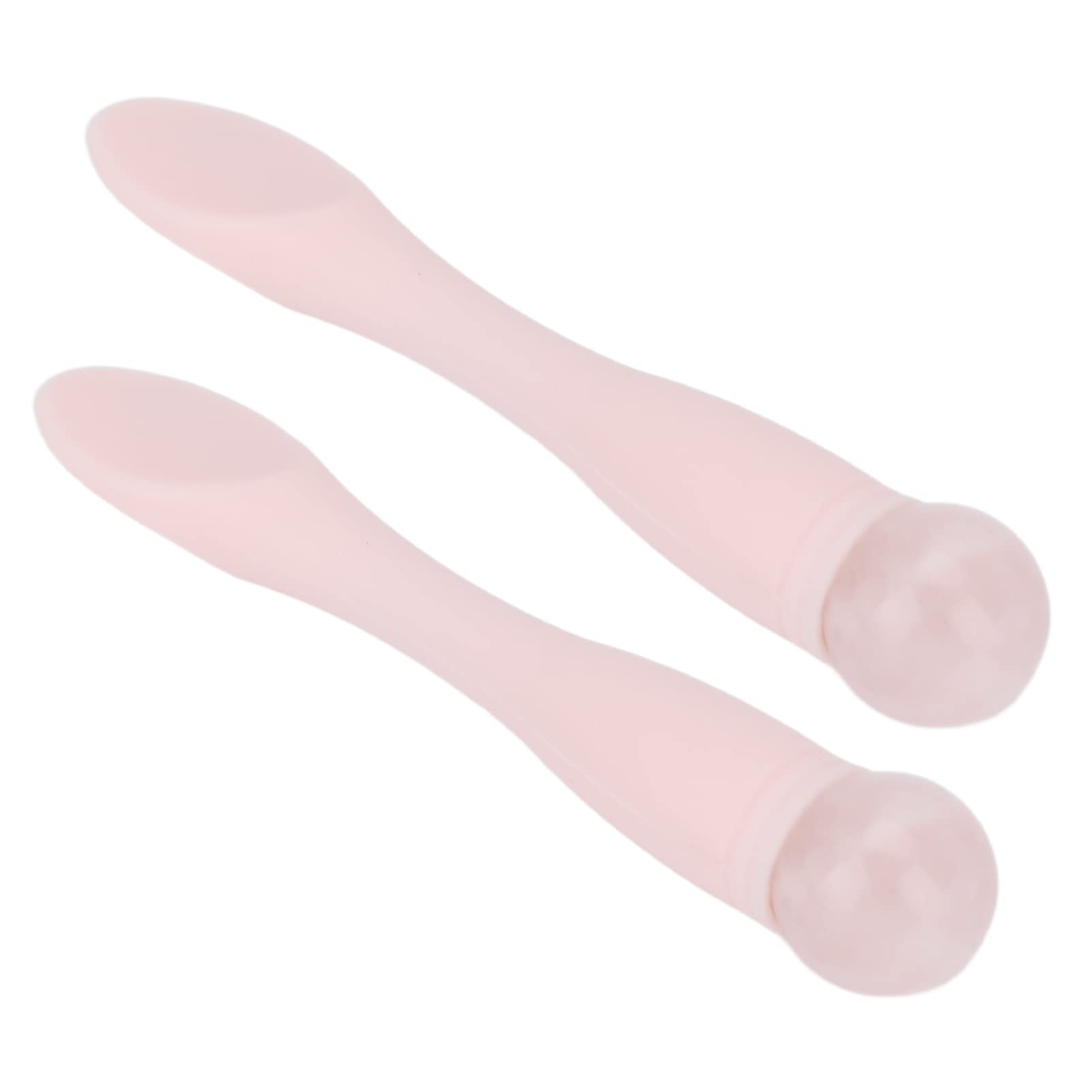 Vokers Eye Cream Massage Stick, 2 Pieces Double Headed Silicone Eye Cream Applicator Wand to Reduce Puffiness for Home Use