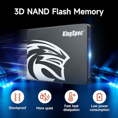Image of KingSpec 8TB 2.5 SSD SATA III Internal - 550MB /s Read, 520MB /s Write with 3D NAND Flash, for Laptop & Desktop PC Upgrade