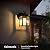 Kainozoic Outdoor Wall Light Fixtures Waterproof Porch Lights Anti-Rust Matte Black Exterior Light Fixture Outdoor Wall Lantern for Patio Front Door Garage House - 2 Pack