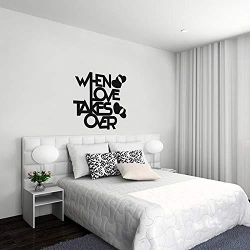 Buy KCWALLDECALS When Love Takes Over Quote Wall Decal Online at Low