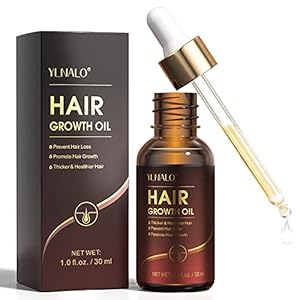 Hair Growth Oil with Biotin and Castor, Hair Growth Serum for Promotes Hair Regrowth, Prevent Hair Loss and Thinning, Thicker Longer Healthier Hair, Hair Regrowth Oil Gifts for Men and Women