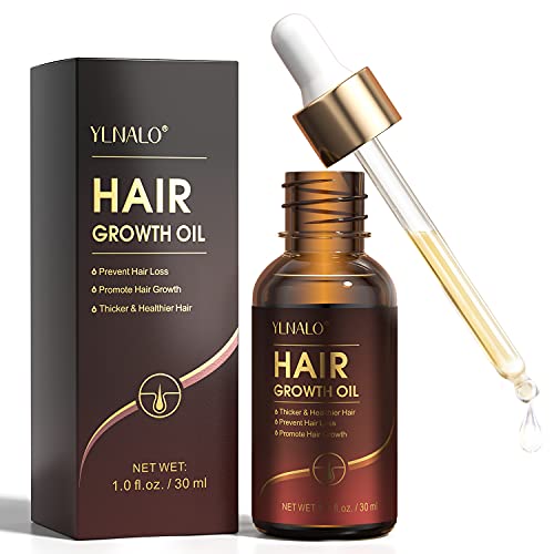 Hair Growth Oil with Biotin and Castor, Hair Growth Serum for Thicker Longer Healthier Hair, Promotes Hair Regrowth, Prevent Hair Loss and Thinning, Hair Regrowth Treatment Oil Gifts for Men and Women