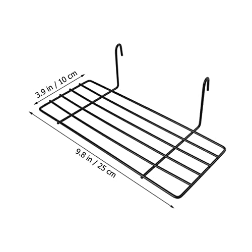Image of TEHAUX Bird Perch, Bird Cage Grid Perch Parrot Platform Grid Frame Parrot Stand Shelf for Cage Playground s Toys Standing for Parakeet Cockatiel - Black 1pc