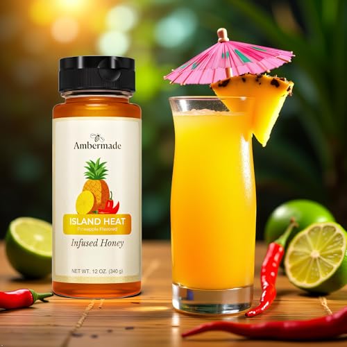 Ambermade Infused Honey - Island Heat 12 oz miniatura 4
