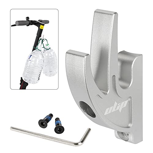 Crochet avant double ulip argent pour transporter vos sacs en trottinette Max G30