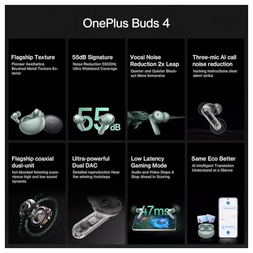 OnePlus Buds 4 Bluetooth Kopfhörer Grau