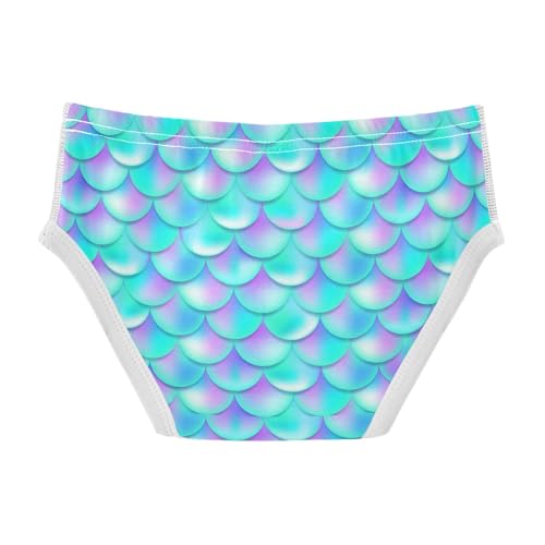 visesunny Boys Potty Training Underwear Pearl Purple Blue Mermaid Breathe Cotton Briefs Size 2T-8Y for Toddler2