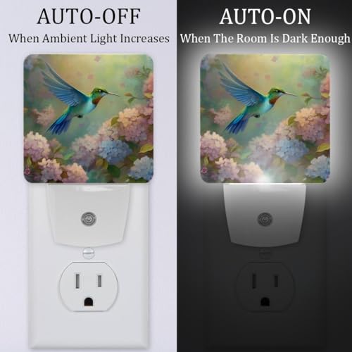Lámpara de noche LED Floral con sensor crepúsculo-control miniatura 2