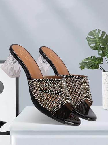 Image of Denill Women Stylish Fancy and Comfort Trending Heel Fashion Sandal Women & Girl