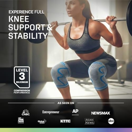 Image of Modvel 2 Pack Knee Brace for Women - Knee Support for Walking, Knee Compression Sleeves for Pain Relief, Knee Sleeves for Women, Knee Brace for Sports, Workouts & Arthritis