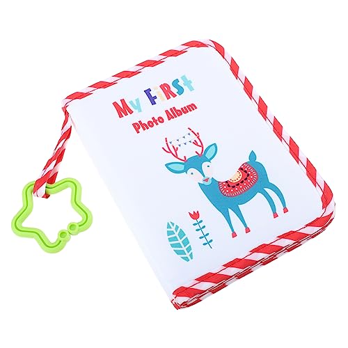 Asakkura Álbum De Crescimento Recém-Nascido Babyboy Bebê Álbum De Fotos De Bebê Lona Álbum De Pano V