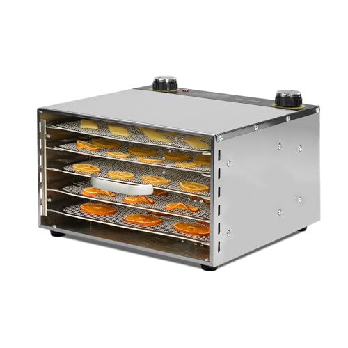 Catálogo de Deshidratador de Frutas y Verduras que Puedes Comprar On-line. 47 Deshidratador eléctrico de alimentos, 5 bandejas de acero inoxidable de 400 W de potencia, frutas, hierbas, verduras, deshidratador de carne para cecina