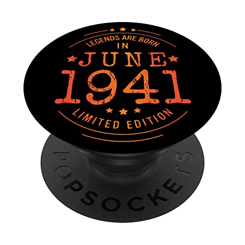 Cumpleaños Junio 1941 Edición Limitada Regalo Legend June PopSockets PopGrip Intercambiable