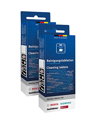 10 X 2 Compresse Detergenti Per Macchine Da Caffè Bosch Siemens Neff Gaggenau 00311979