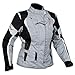 Lady Giacca Moto Donna Impermeabile Termica Sfoderabile Protezioni CE Grigio M