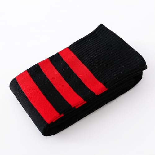 Image of Kayhoma Extra Long Cotton Stripe Thigh High Socks Over the Knee High Plus Size Stockings