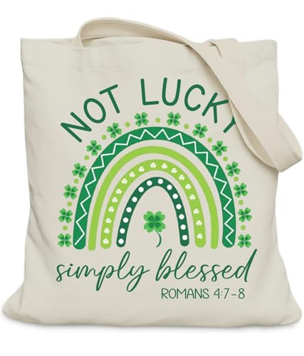 Image of Aesthetic Christian Gifts Tote Bag for Church, Religious Tote Bag for Bible Study, Medium Size with Inner Pocket