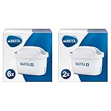 Brita Wasserfilter-Kartusche MAXTRA+ 6er Pack & Wasserfilter-Kartusche MAXTRA+ 2 Stück (1er Pack) Wasserfilter zur Reduzierung von Kalk, Chlor & geschmacksstörenden Stoffen, Weiß