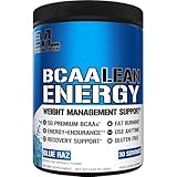 Evlution Nutrition BCAA Lean Energy - Energizing Amino Acid for Muscle Building Recovery and Endurance, with a Fat Burning Formula, 30 Servings (Blue Raz)