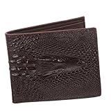 Cartera de cocodrilo para hombre: vintage, diseño delicado, patrón de cocodrilo, billetera para hombre con mano de obra maravillosa, textura fina, decorativa y útil.