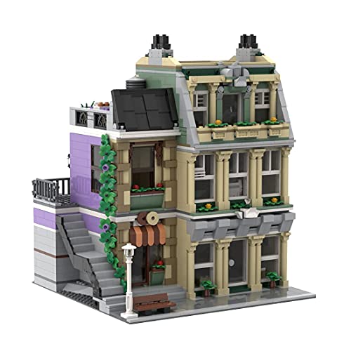 TYPIS Bausteine Haus, Bausteine Architektur Modell, Modulares Haus Bausteine Modell, MOC-72506 Polizeistation…