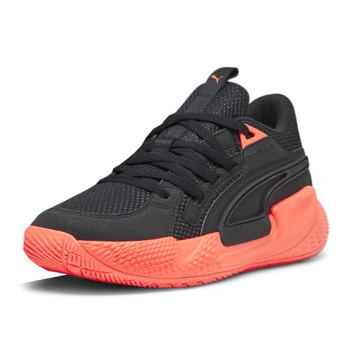 PUMA Mens Court Rider Chaos Slash Basketball Sneakers Shoes - Black, Orange2