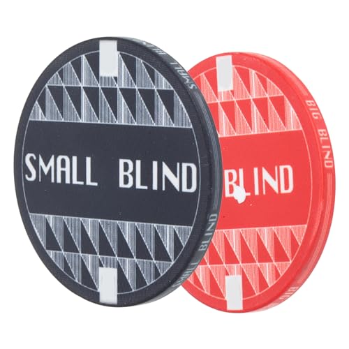 Toddmomy Poker Night Essentials: Poker Blind Tokens Poker Card Dealer Button Poker Chip Holder Poker Accessories Set
