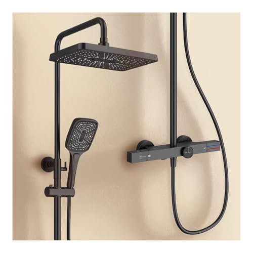 Système de douche thermostatique haut de gamme à 3 fonctions LWX