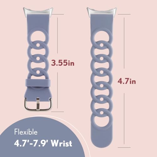 3 Pack de correas de silicona deportiva ajustable para Google Pixel Watch miniatura 6