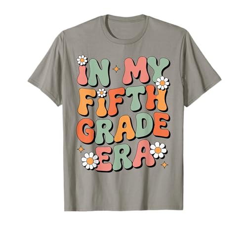 In My Fifth Grade Era Funny Groovy 5to Grado Regreso a la Escuela Camiseta