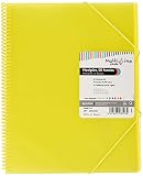 Grafoplas - Carpeta 50 Fundas A4 con Espiral, Amarillo