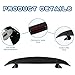 Universal Rear Trunk Spoiler Sport Style 46.5 Inch GT Wing Car Spoiler Wing PRO Style Universal Spoilers for Cars Lightweight ABS Car Spoiler Wing Carbon Fiber
