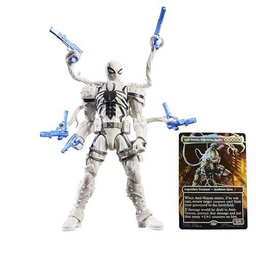 Marvel Legends Series Magic: The Gathering, Figurine Agent Anti-Venom avec Carte à Collectionner Premium Exclusive