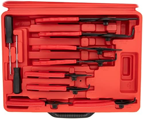 Glarks Lot De 10 Pinces à Anneau Avec 4 Pinces à Circlips Internes