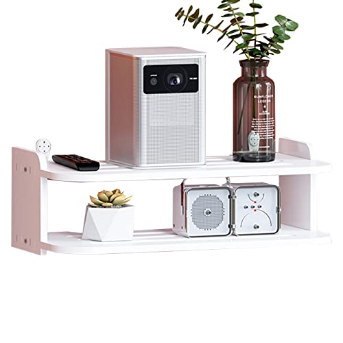 Boîte de rangement de routeur blanc 40x20x13cm pour décodeur TV - 2