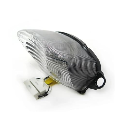 Feu arrière LED moto VTR1000F clignotant intégré et stop haute visibilité lentille fumée