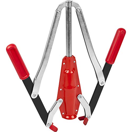 Browin 507001 Boucheuse à Double Bras Basic | pour Bouchons à la Main | pour la Fabrication du Vin | Plastique | Rouge