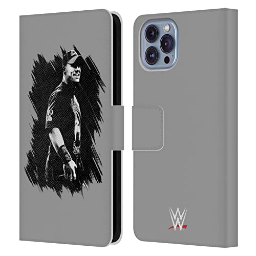 WWE John Cena Étui Portefeuille en Cuir pour iPhone 14 Head Case Designs