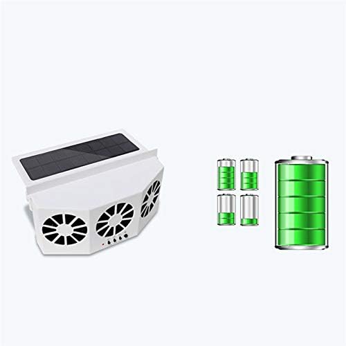 Doolland 自動車換気扇 ソーラー能太陽電池 ソーラーファン 排気ファン 車内換気 車の窓