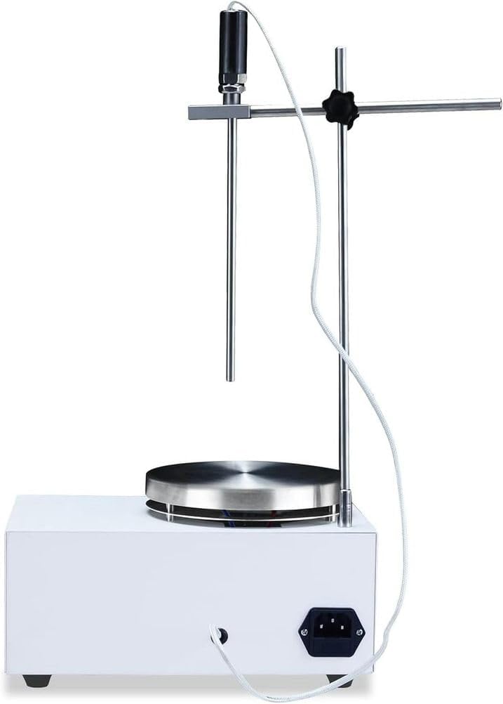 Agitador magnético calentado con pantalla digital y varilla agitadora, mezclador de laboratorio ajustable para mezclar líquidos