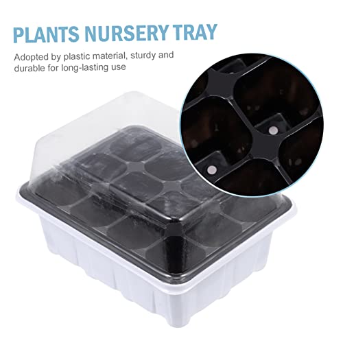 YARNOW 1 Conjunto De Bandejas De Caixa De Mudas Suculentas Vasos De Plantas De Plástico Bandeja De C