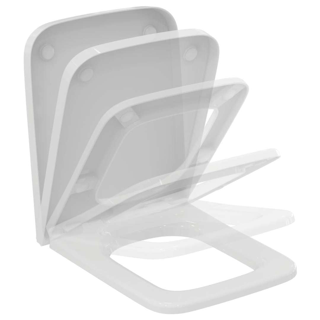 Ideal Standard T392701 Blend Cube Wrapover Toilet Seat, White - Image 3
