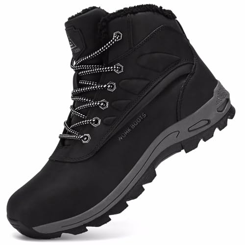 CYKYGGO Stivali Invernali Uomo Caldo Scarpe da Neve Caldo Impermeabile...