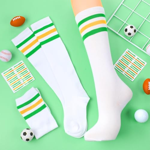 Image of Panitay 2 /12 /16 /24 Pairs Softball Soccer Socks Glitter Eye Black Stickers Team Spirit Accessories for Youth Women Sport Wear