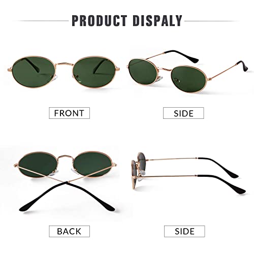 Image of GIFIORE Rimless Rectangle Sunglasses Retro 90s Frameless Sun Glasses Vintage Tint Lens Shades