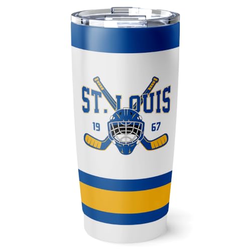 Image of ANTKING St. Louis Tumbler 20oz Custom Name Number Travel Mug Gifts | Stainless Steel Insulated Coffee Cup for Men Women