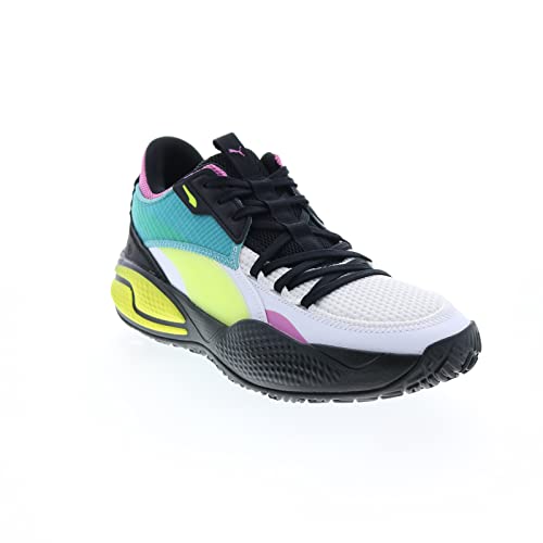 Puma Mens Court Rider Swxp White Athletic Basketball Shoes 10.5