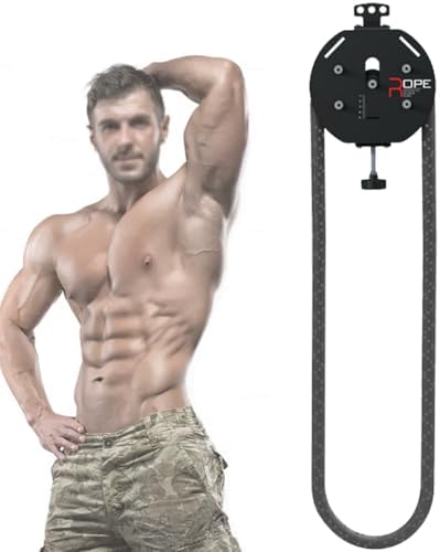 Adjustable Resi Trainer Machine - Portable Endless Rope Pulley System for Home Gym - Versatile Cable Exercise Equipment for Strength Training & Fitness