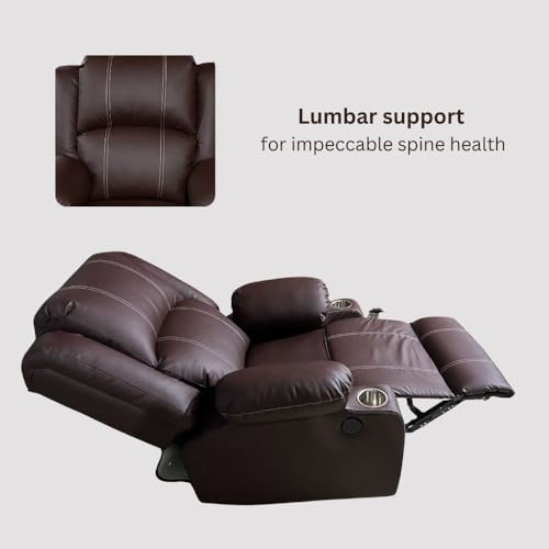 Image of Lofty Dreams Automatic Recliner Sofa 1 Seater - Luxurious Design, Plush Support, Durable Build, and 5-Year Warranty for Ultimate Comfort