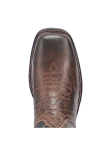 Laredo Brown/Black Hawke Broad Square Toe Men's 11 Inch Boots 6920-LAR4